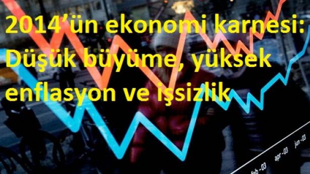 2014’ün ekonomi karnesi: Düşük büyüme, yüksek enflasyon ve işsizlik