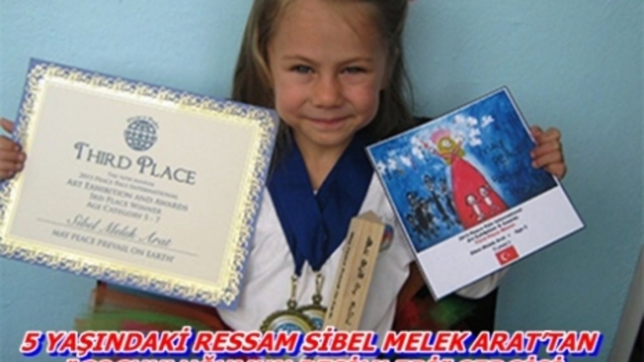 5 YAŞINDAKİ RESSAM SİBEL MELEK ARAT’TAN “ÇOCUKLUĞUMUN RESİMLERİ” SERGİSİ
