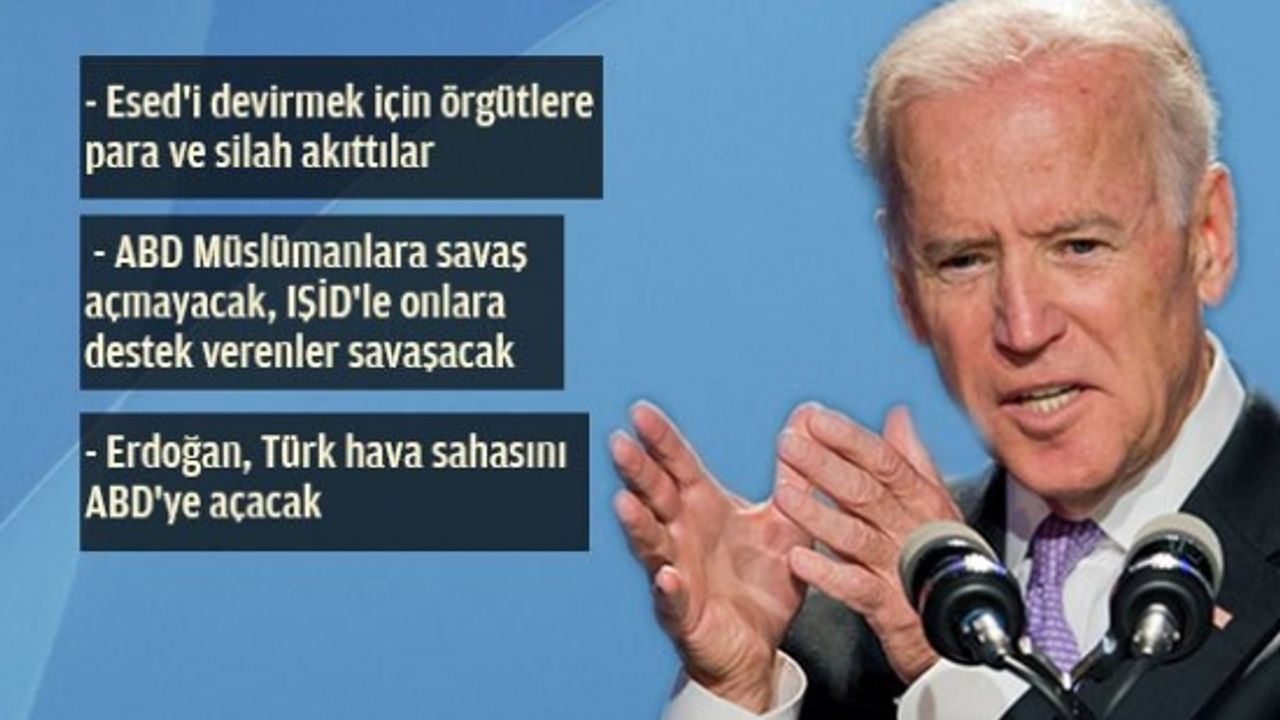 Biden'dan şok eden açıklamalar: Erdoğan bana 'Siz haklıydınız' dedi
