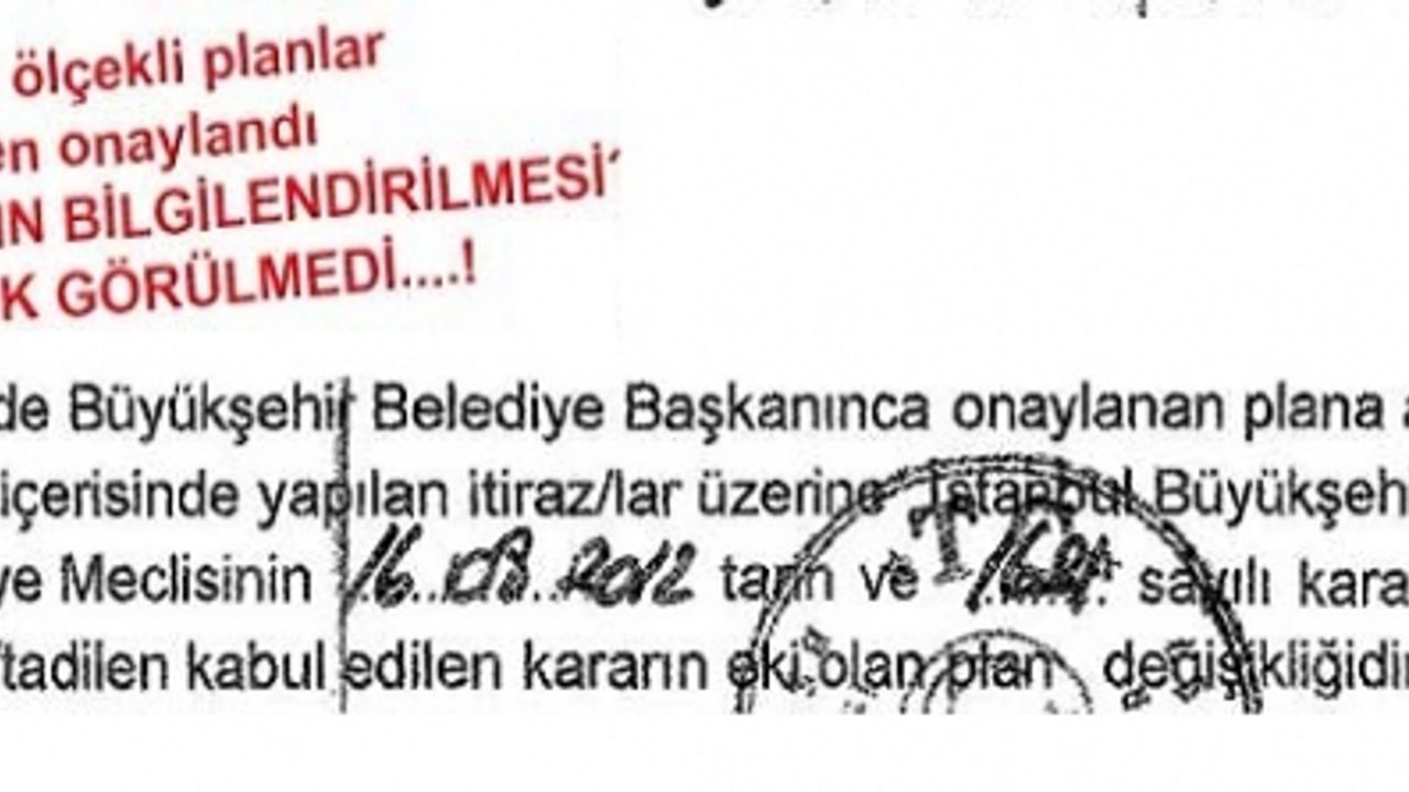 İBB BAŞKANLIĞI FATİH İLÇESİ 1/5000 ÖLÇEKLİ İMAR PLANLARI ASKIDA