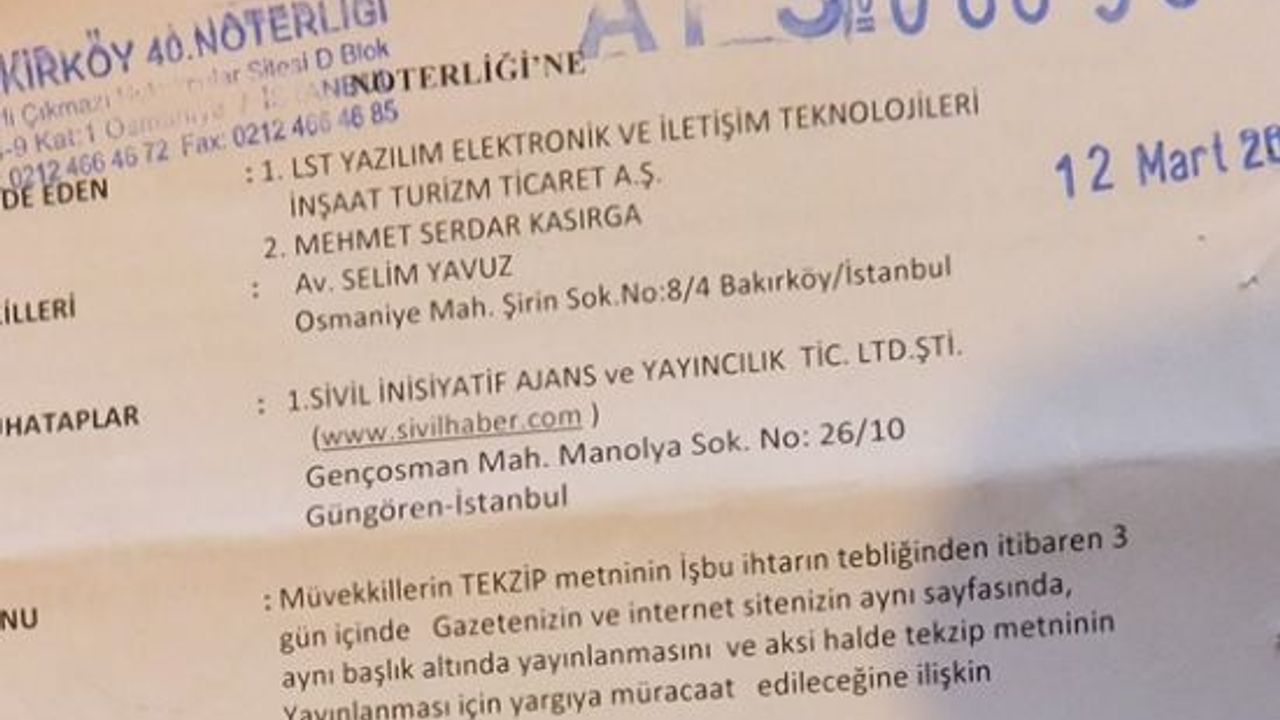 LST YAZLILIM ELOKTRONİK VE İLETİŞİM TEKNOLOJİLERİ İNŞAAT TURİZM TİCARET A.Ş. TEKZİP METNİ