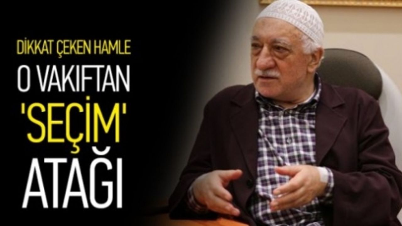 O vakıftan 'seçim' atağı