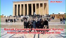 Mamak Çorumlular Federasyonu, Kuruluş Yıldönümünde Anıtkabir’i Ziyaret Etti