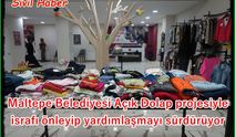 Maltepe Belediyesi Açık Dolap projesiyle israfı önleyip yardımlaşmayı sürdürüyor