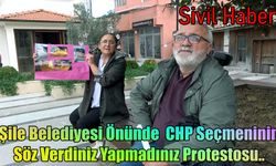 Şile Belediyesi Önünde CHP Seçmeninin Protestosu