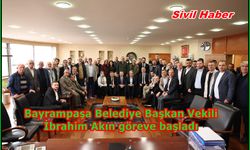 Tartışmaların sürecin ardından  Bayrampaşa Belediye Başkan Vekili İbrahim Akın göreve başladı