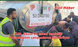 İHH, Gazze’de enkaz temizliği ve su dağıtım çalışmalarını sürdürüyor