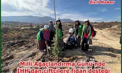 Milli Ağaçlandırma Günü'nde İHH’dan çiftçilere fidan desteği