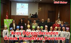 Kreş Öğrencilerinden Örnek Demokrasi Davranışı