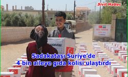 Sadakataşı Suriye’de 4 bin aileye gıda kolisi ulaştırdı