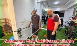 Sadakataşı Mısır’daki Gazzeli ailelere nakdi yardım ve protez ulaştırdı