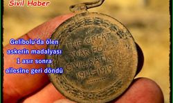 Gelibolu'da ölen askerin madalyası 1 asır sonra ailesine geri döndü