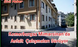 Kemerburgaz Mimarsinan’da asfalt çalışmaları sürüyor