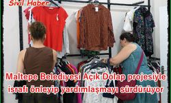 Maltepe Belediyesi Açık Dolap projesiyle israfı önleyip yardımlaşmayı sürdürüyor