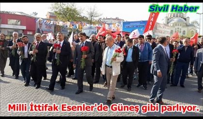 Milli İttifak Esenler'de Güneş gibi parlıyor.