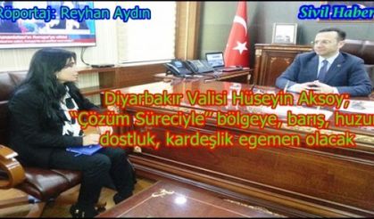 Aksoy; ‘‘Çözüm Süreciyle’’ bölgeye, barış, huzur, dostluk, kardeşlik egemen olacak