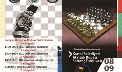 ATATÜRK KUPASI SATRANÇ TURNUVASI 8 – 9 KASIM’DA
