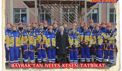 BAYRAK’TAN NEFES KESEN TATBİKAT