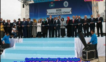 Cumhurbaşkanı Erdoğan Rize açılış törenine katıldı