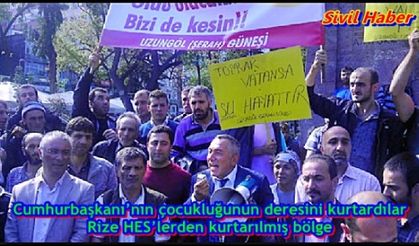 Cumhurbaşkanı’nın çocukluğunun deresini kurtardılar 