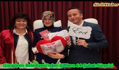Güngören Belediyesi’nden Çiftlere 14 Şubat Sürprizi