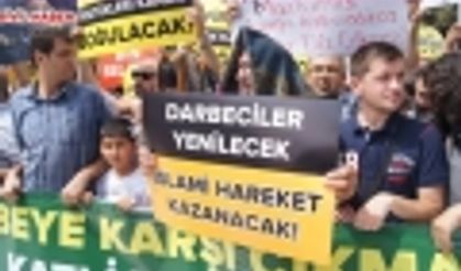MISIRDAKİ ŞEHİTLERİMİZ İÇİN GIYABI CENAZE NAMAZI VE PROTESTO