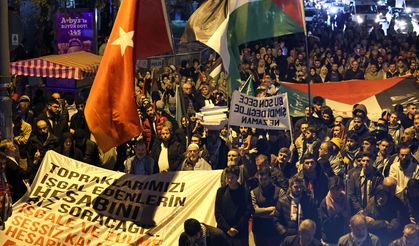 İsrail Başkonsolosluğu önünde Özgürlük Filosu ve Gazze eylemi