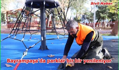 Bayrampaşa’da parklar bir bir yenileniyor