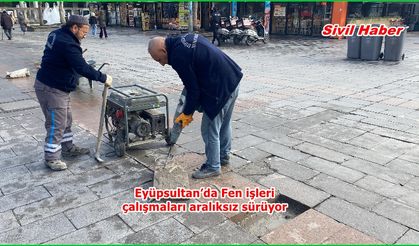 Eyüpsultan’da Fen işleri çalışmaları aralıksız sürüyor