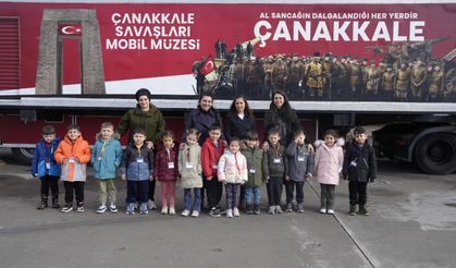 Kreş Öğrencilerinden Çanakkale Savaşları Mobil Müzesine Ziyaret