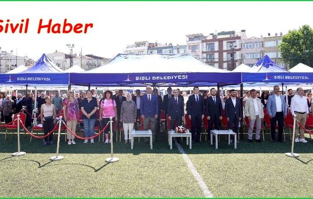 ŞİŞLİ'DE YAZ SPOR OKULLARI COŞKULU ŞÖLENLE BAŞLADI