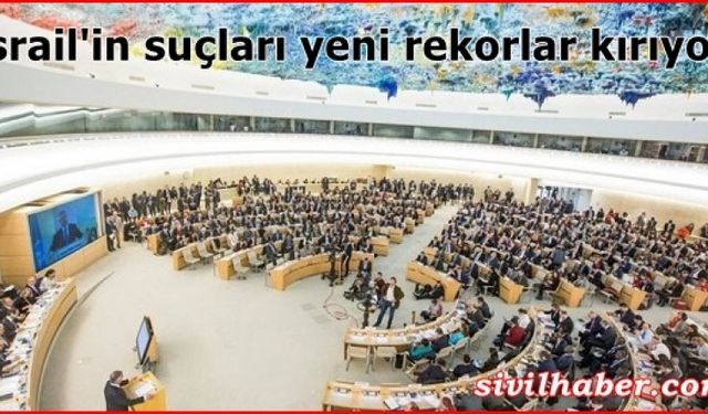 "İsrail'in suçları yeni rekorlar kırıyor"