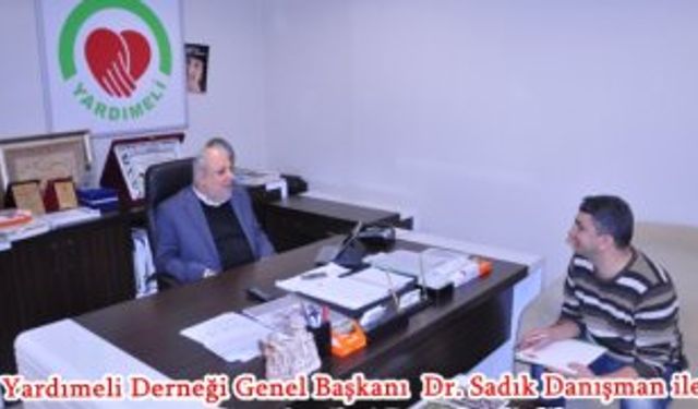 Yardımeli Derneği Genel Başkanı Dr. Sadık Danışman ile Suriyeli mültecileri Değerlendirdik