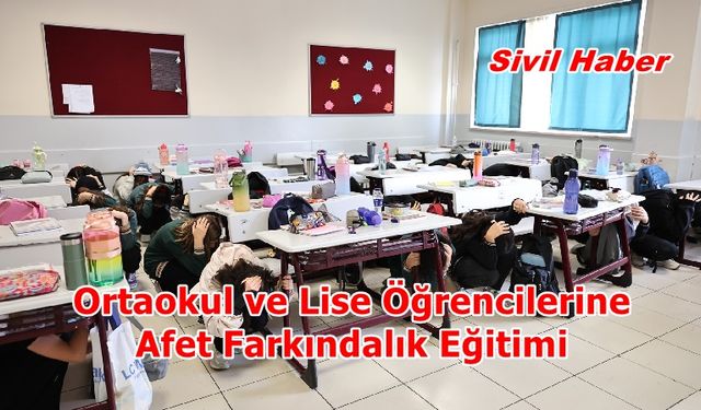 SAK-E’ den Ortaokul ve Lise Öğrencilerine Afet Farkındalık Eğitimi