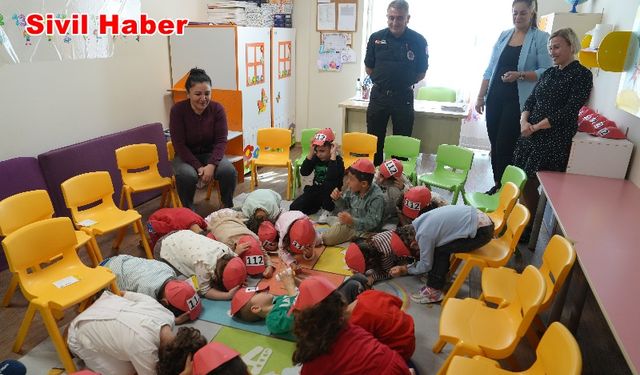 Kartal Belediyesi’nden Kreş Öğrencilerine Uygulamalı Afet Eğitimi