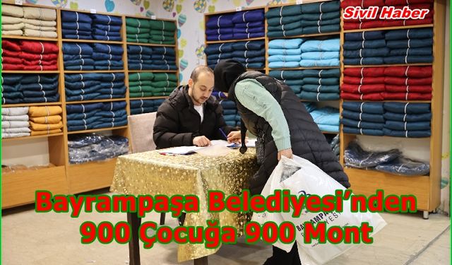 Bayrampaşa Belediyesi’nden 900 çocuğa 900 mont