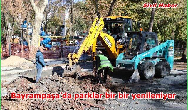 Bayrampaşa’da parklar bir bir yenileniyor