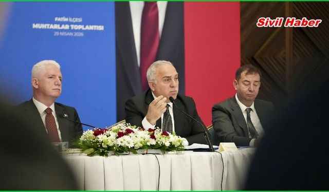 Başkan Turan, Vali Gül Başkanlığında Düzenlenen Fatih Muhtarlar Toplantısına Katıldı