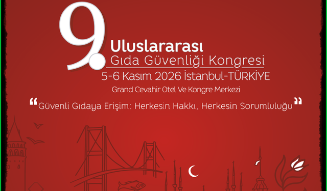 9. Uluslararası Gıda Güvenliği Kongresi’nin Programı Açıklandı