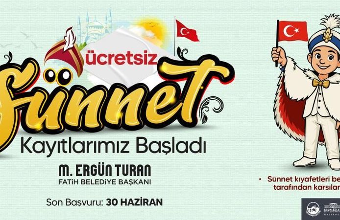 Fatih Belediyesi Ücretsiz Sünnet Başvuruları Başladı
