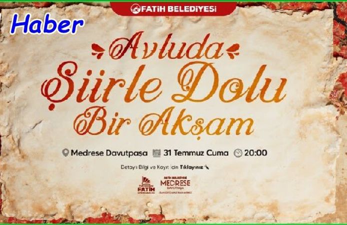 Şiirle Dolu Bir Akşam