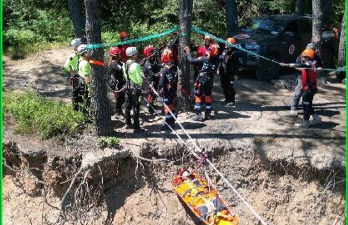 TAMP Heyelan konulu saha tatbikatı yapıldı