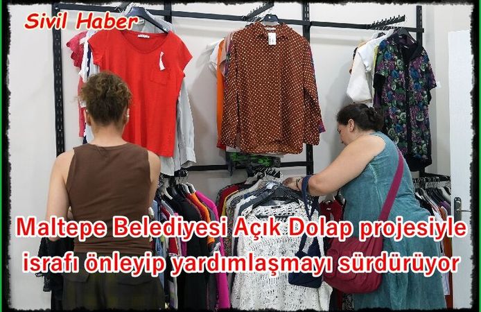 Maltepe Belediyesi Açık Dolap projesiyle israfı önleyip yardımlaşmayı sürdürüyor