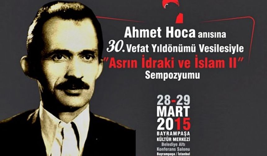Ahmet Sarıoğlu Hoca vefatının 30. yılında anılıyor