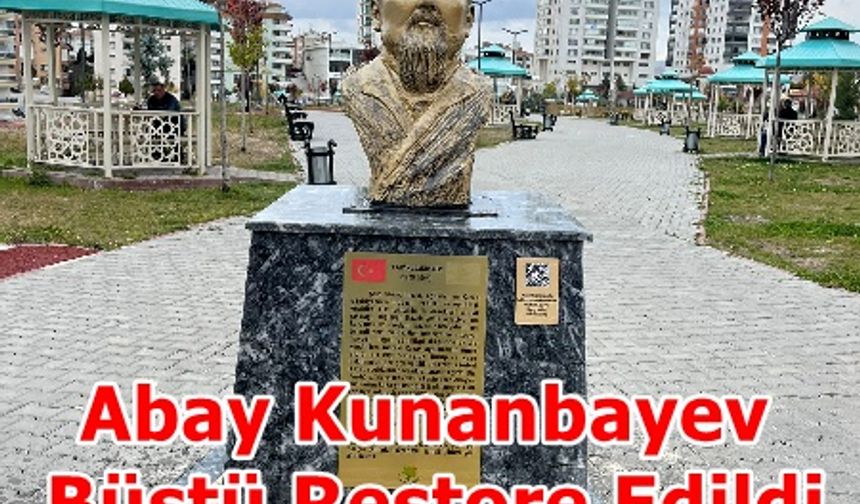 Abay Kunanbayev Büstü Restore Edildi