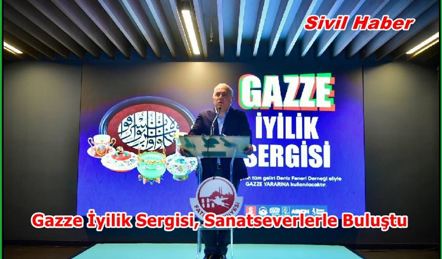 Gazze İyilik Sergisi, Nusret Çolpan Sanat Galerisi'nde Sanatseverlerle Buluştu
