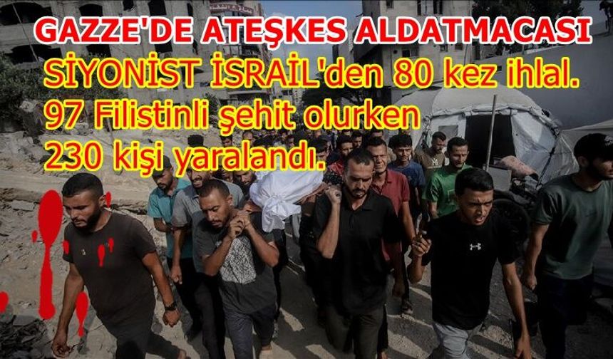 Gazze’de ateşkes aldatmaca mı? İsrail son 10 günde 97 Filistinliyi şehit etti