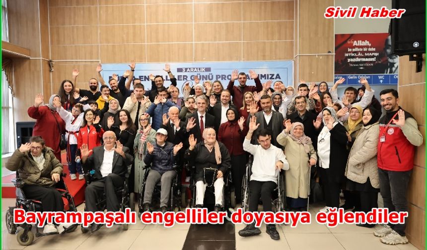 Bayrampaşalı engelliler doyasıya eğlendiler