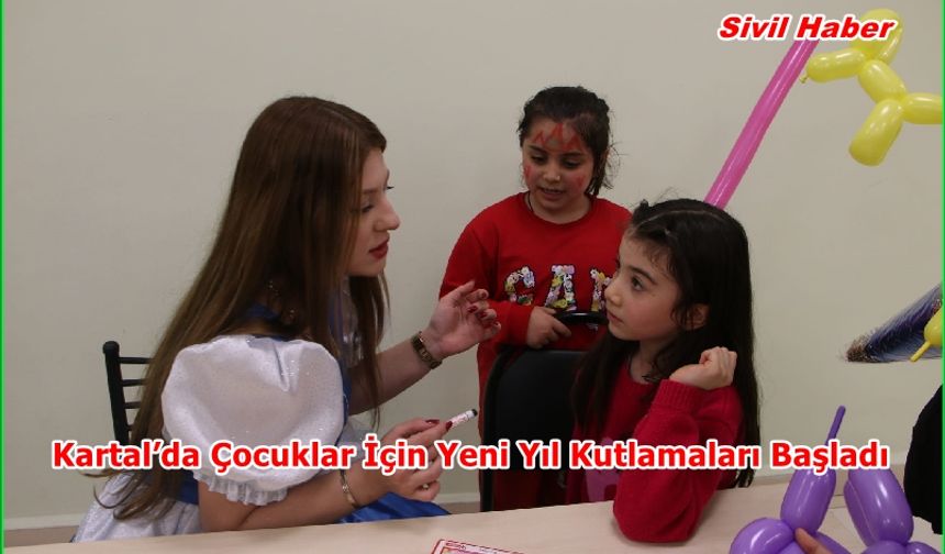Kartal’da Çocuklar İçin Yeni Yıl Kutlamaları Başladı