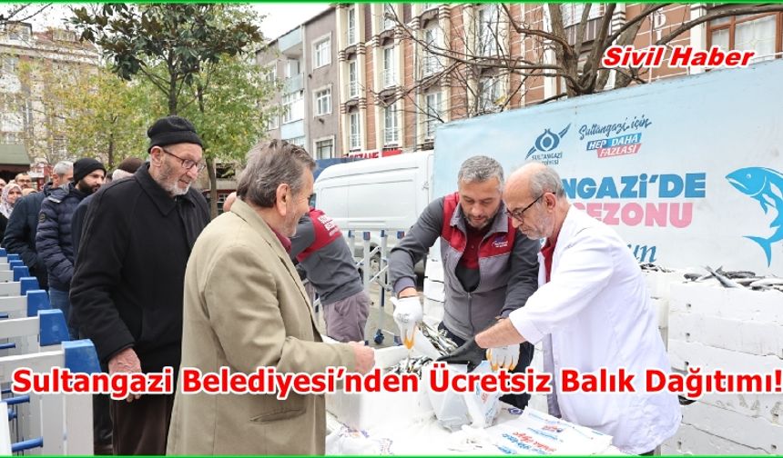 Sultangazi Belediyesi’nden Ücretsiz Balık Dağıtımı!